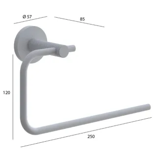 Полотенцедержатель Boheme Uno 10975-NB брашированный никель